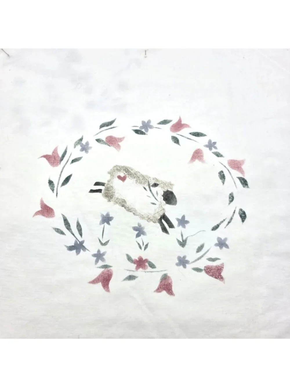 Handmade sheep quilt